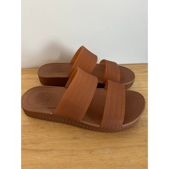 Reef Water Vista Slide Sandals - Women's 7 Tan/Brown - Picture 3 of 9